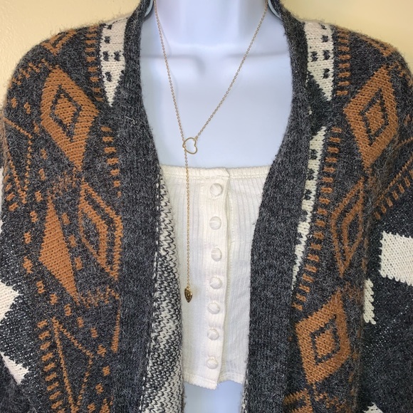 Pattern sweater cardigan - Picture 2 of 7